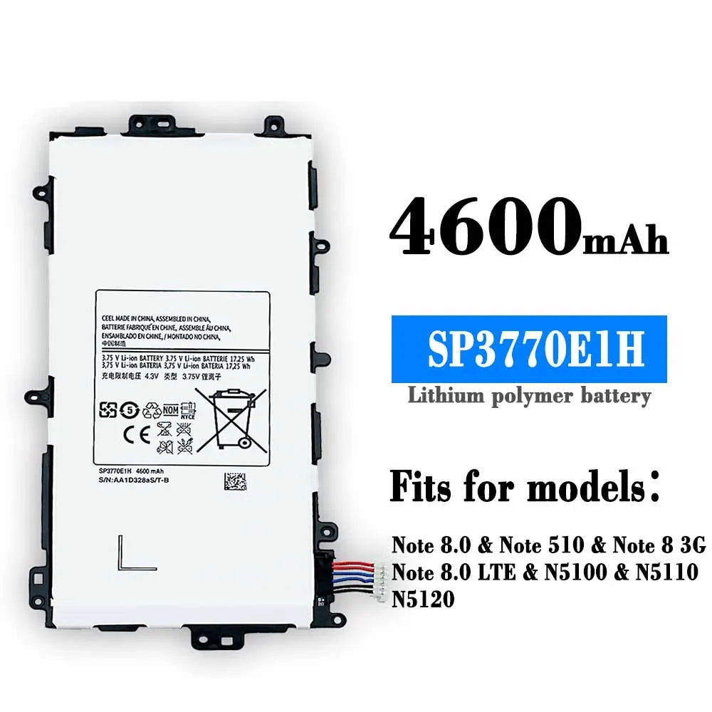 Replacement Tablet Battery for Samsung Note 8.0 Replacement Tablet Battery for Samsung Note 8.0